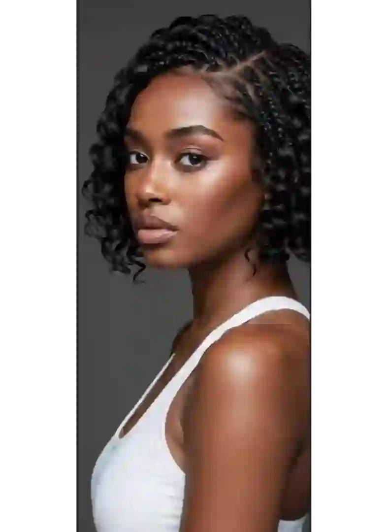 Short braided bob
